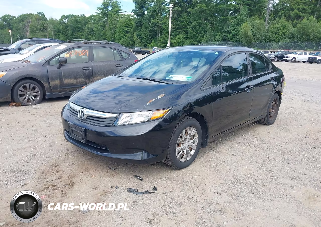 2012 Honda Civic Lx VIN:2HGFB2F53CH581904 - 2