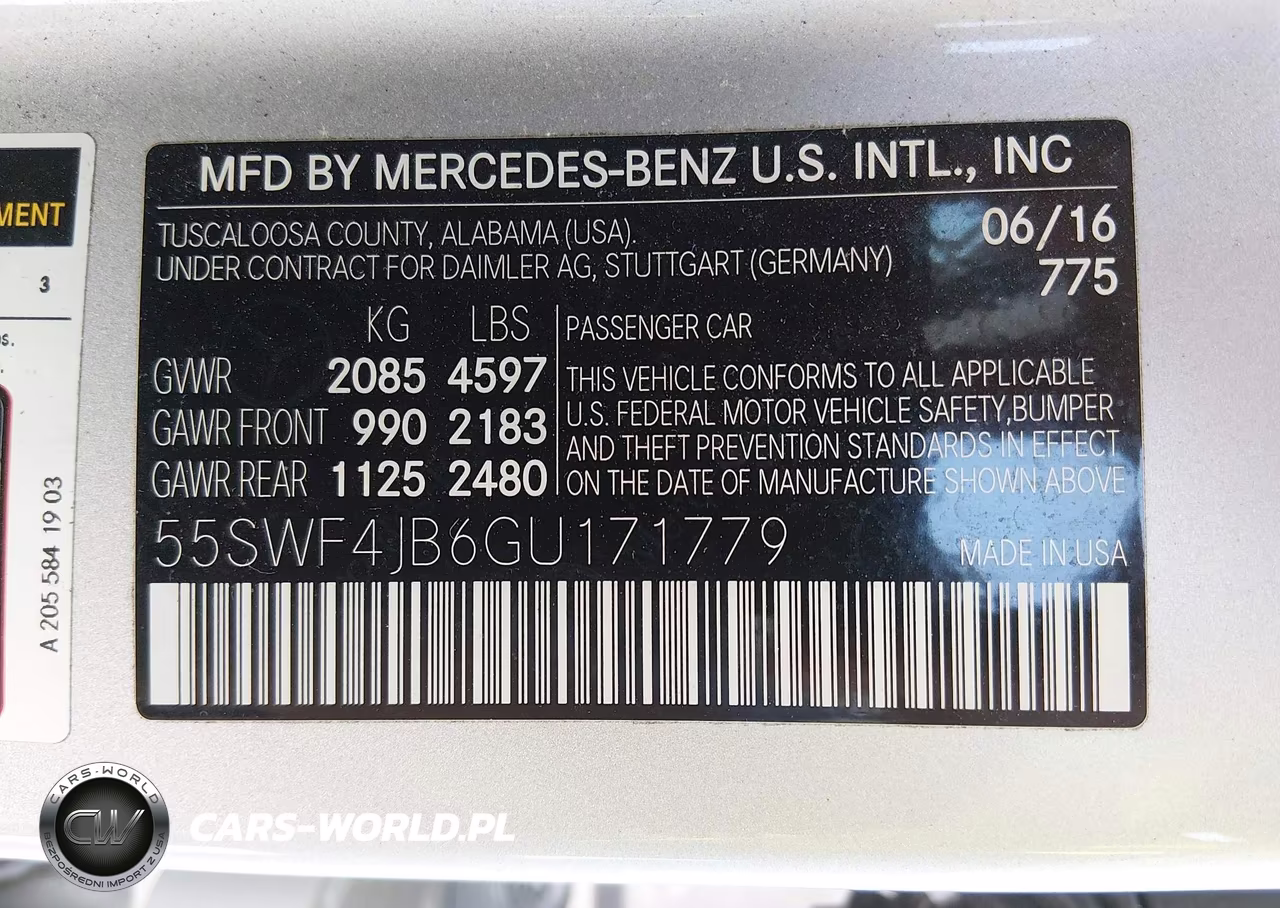 2016 Mercedes-Benz C 300 VIN:55SWF4JB6GU171779 - 9