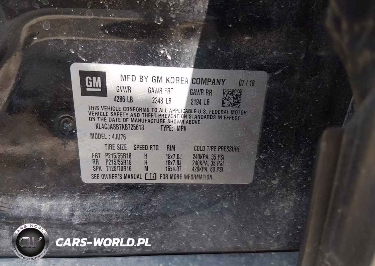 2019 Buick Encore Fwd Preferred VIN:KL4CJASB7KB725613 - 9