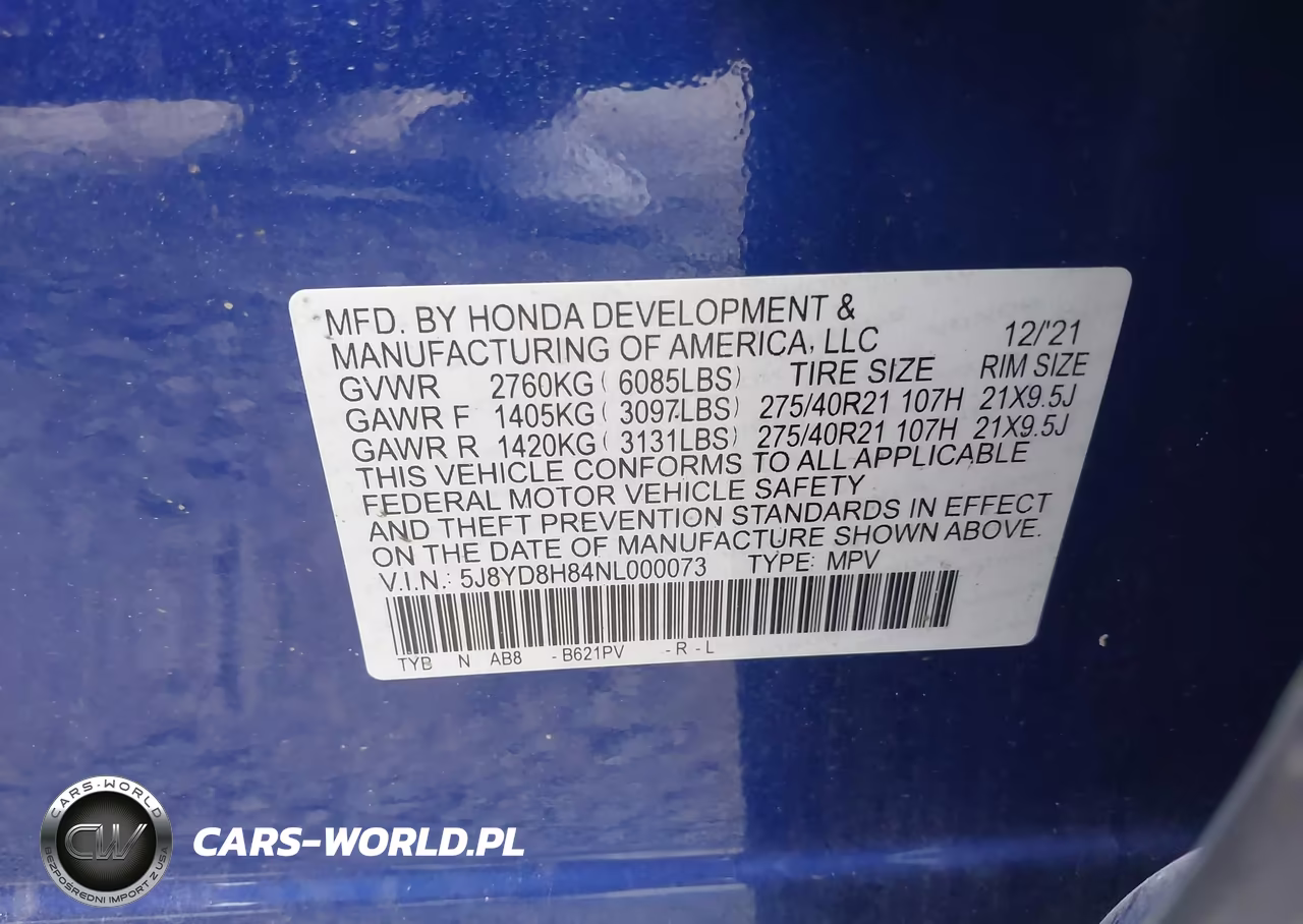 2022 Acura Mdx Type S W-Advance Package VIN:5J8YD8H84NL000073 - 9