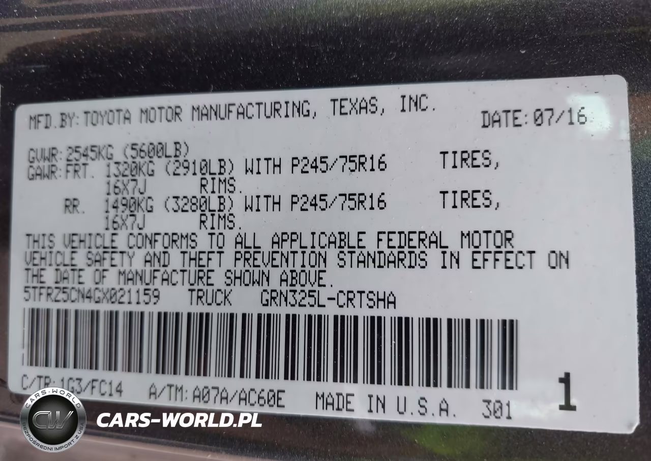 2016 Toyota Tacoma Sr5 V6 VIN:5TFRZ5CN4GX021159 - 9