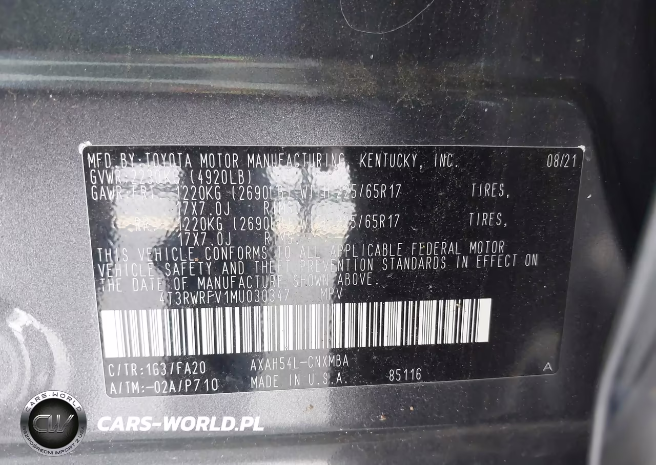 2021 Toyota Rav4 Hybrid Xle VIN:4T3RWRFV1MU030347 - 9