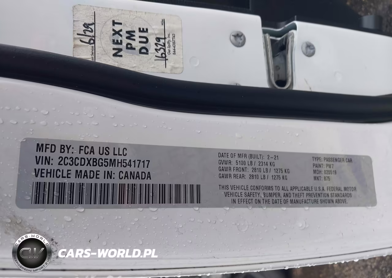 2021 Dodge Charger Sxt Rwd VIN:2C3CDXBG5MH541717 - 9