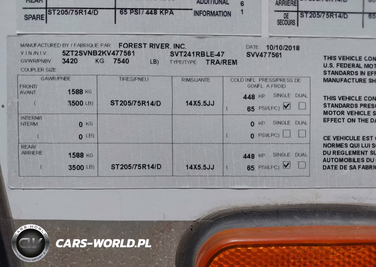 2019 Forest River Other VIN:5ZT2SVNB2KV477561 - 9