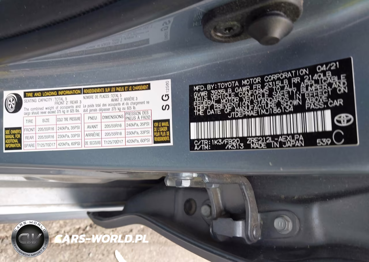 2021 Toyota Corolla Le VIN:JTDEPMAE1MJ186134 - 9