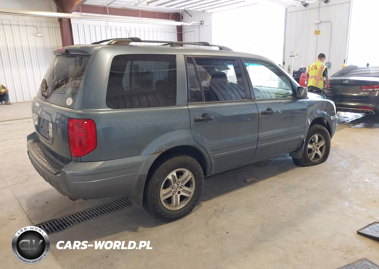 2005 Honda Pilot Ex-L VIN:2HKYF18695H527447 - 4