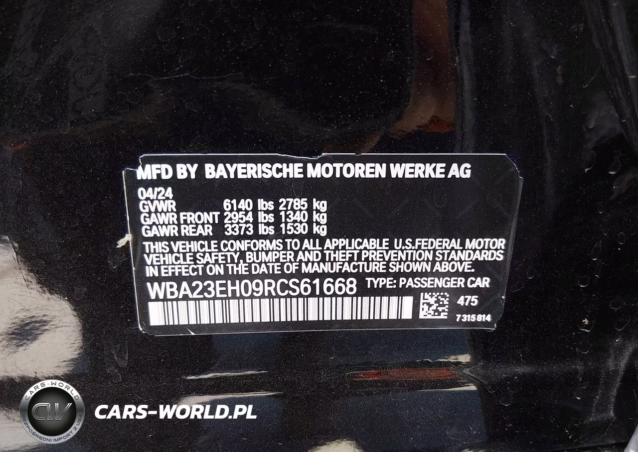 2024 BMW 740I VIN:WBA23EH09RCS61668 - 9