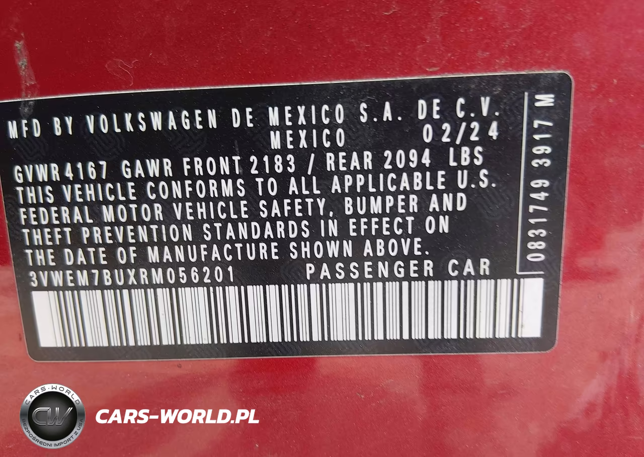 2024 Volkswagen Jetta 1.5T Se VIN:3VWEM7BUXRM056201 - 9