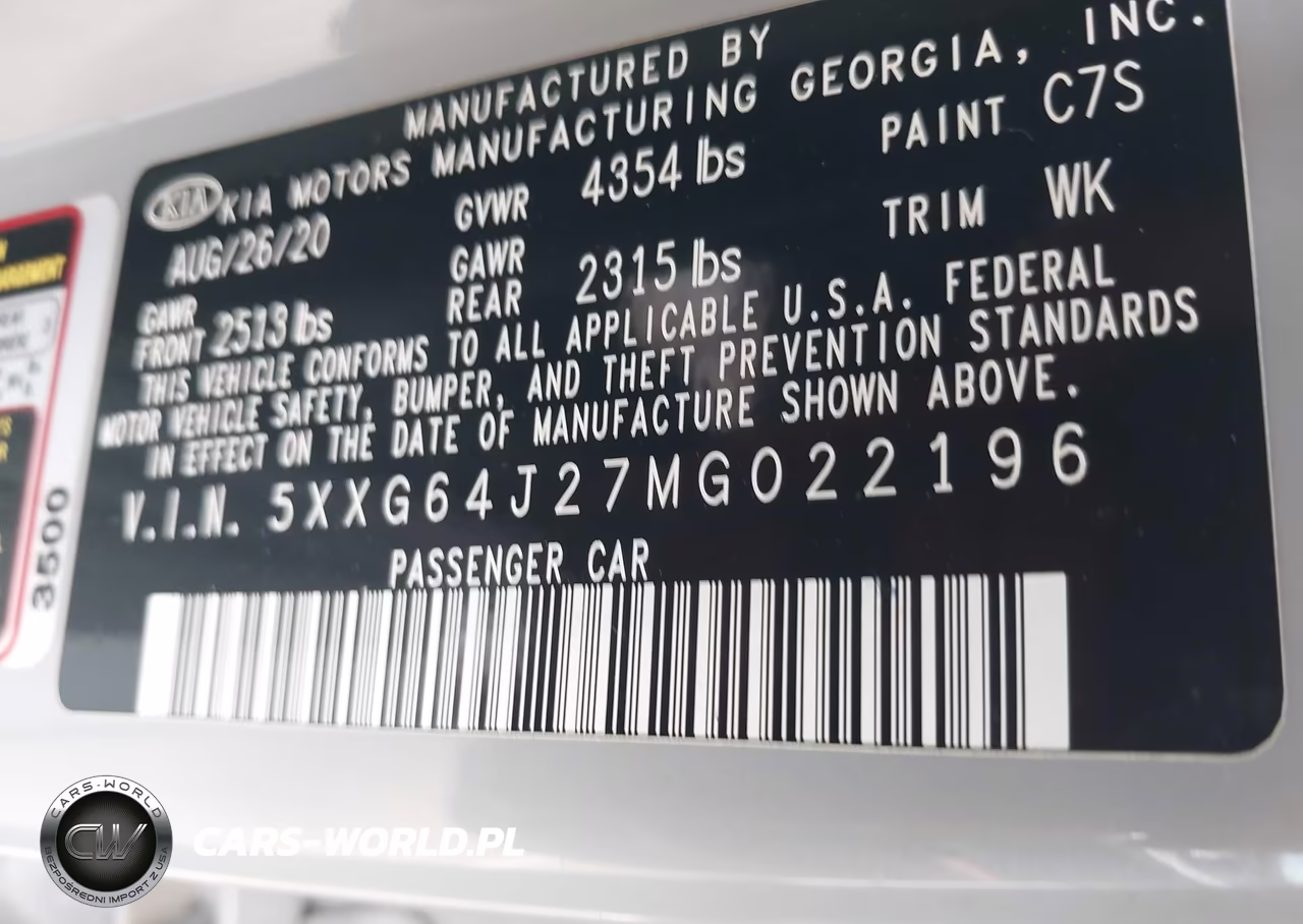 2021 Kia K5 Gt-Line VIN:5XXG64J27MG022196 - 9