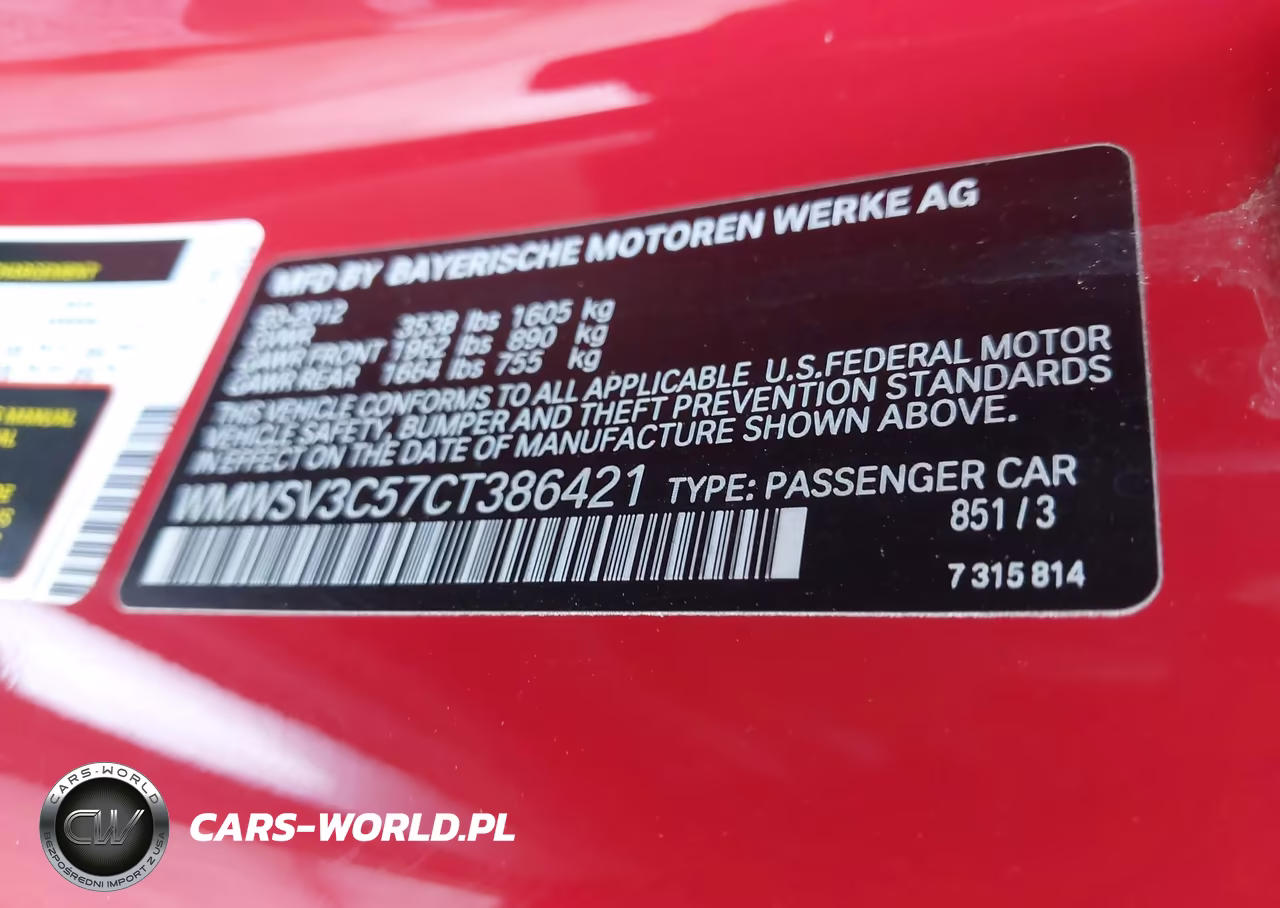 2012 Mini Cooper S VIN:WMWSV3C57CT386421 - 9