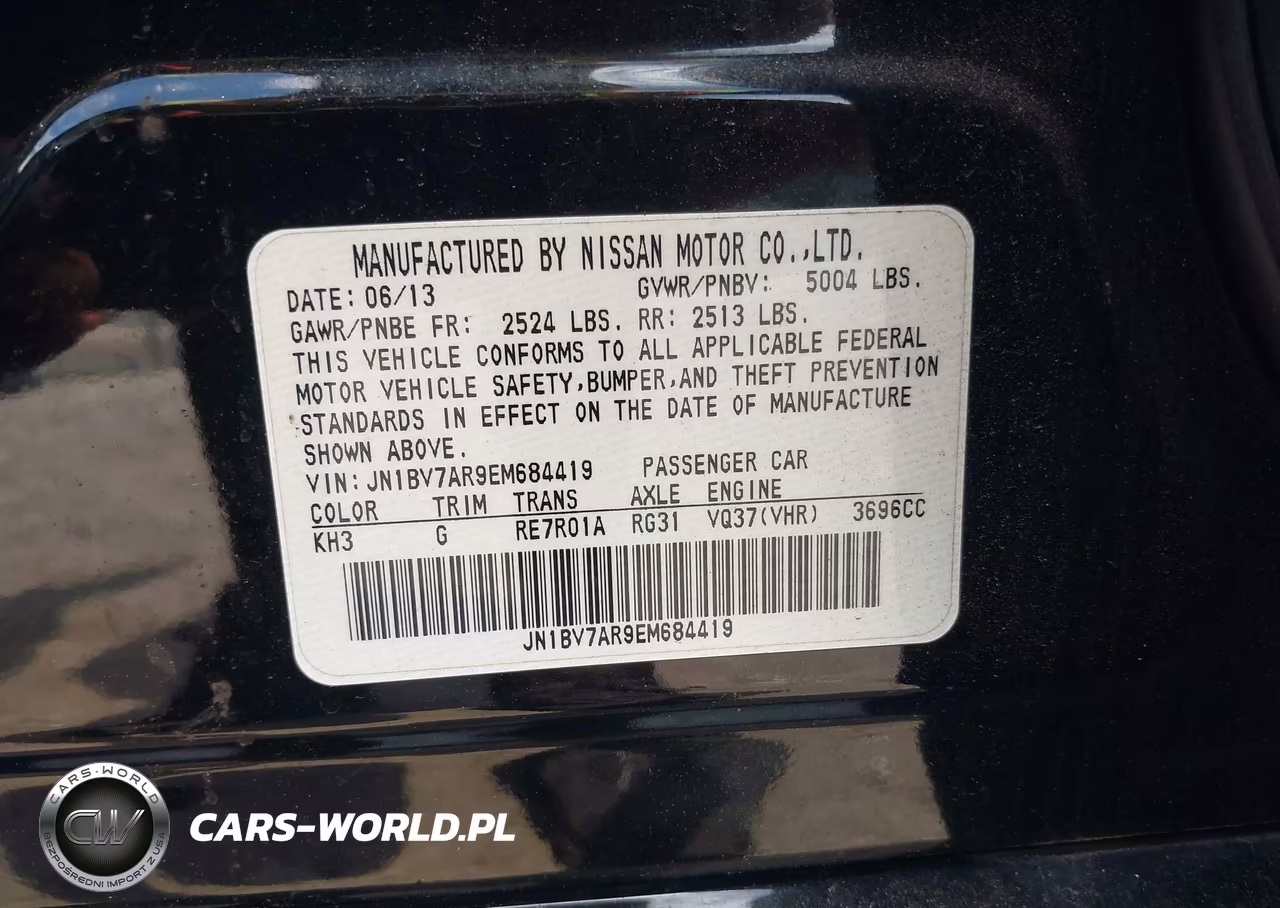 2014 Infiniti Q50 Premium VIN:JN1BV7AR9EM684419 - 9