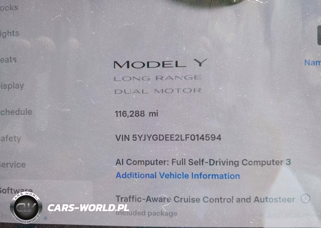 2020 Tesla Model Y Long Range Dual Motor All-Wheel Drive VIN:5YJYGDEE2LF014594 - 7
