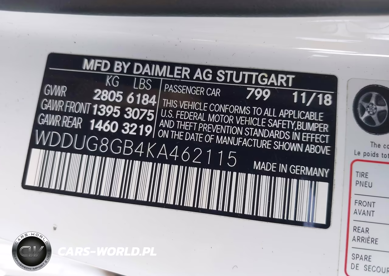 2019 Mercedes-Benz S 560 4Matic VIN:WDDUG8GB4KA462115 - 9