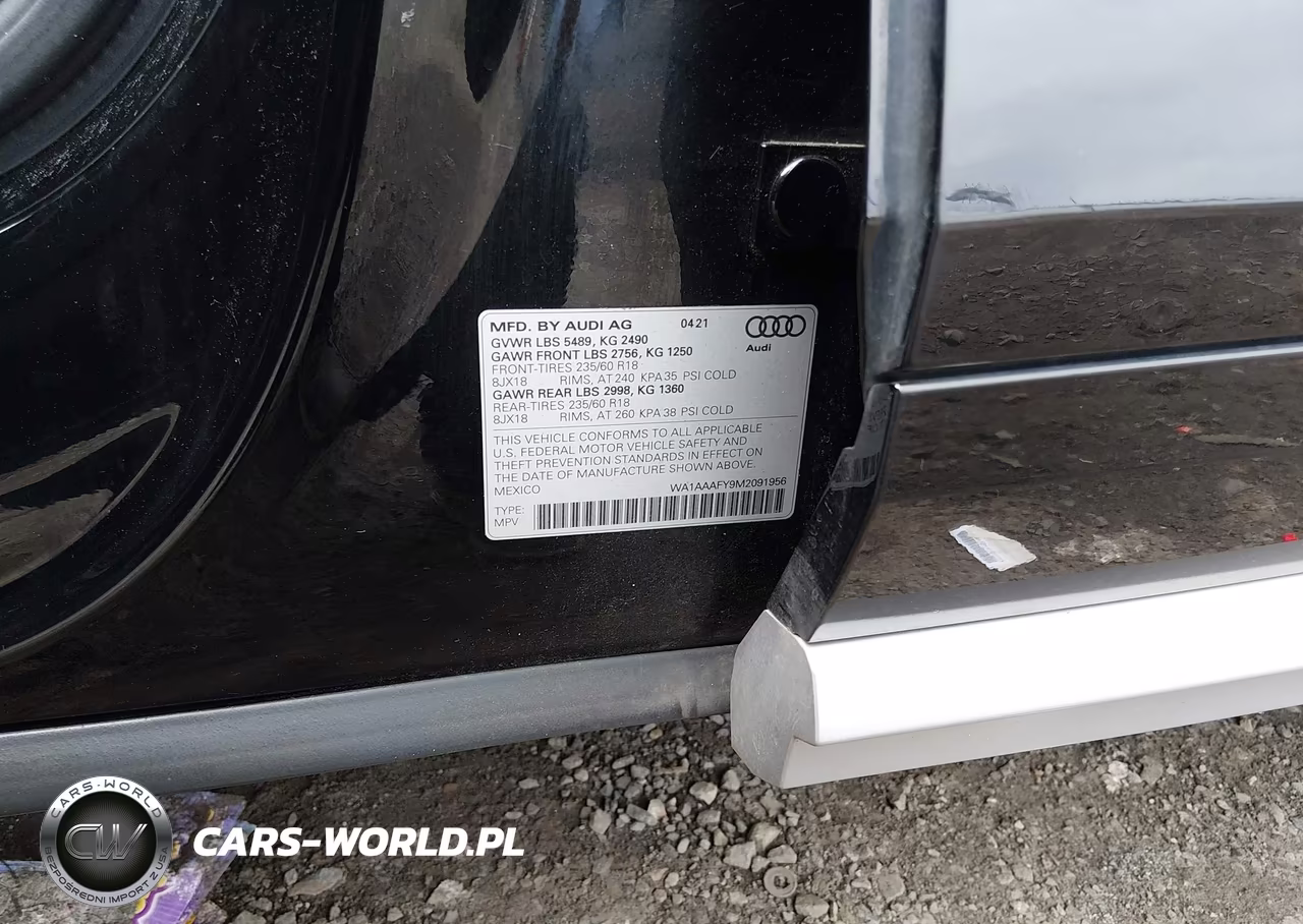 2021 Audi Q5 Premium 45 Tfsi Quattro S Tronic VIN:WA1AAAFY9M2091956 - 9