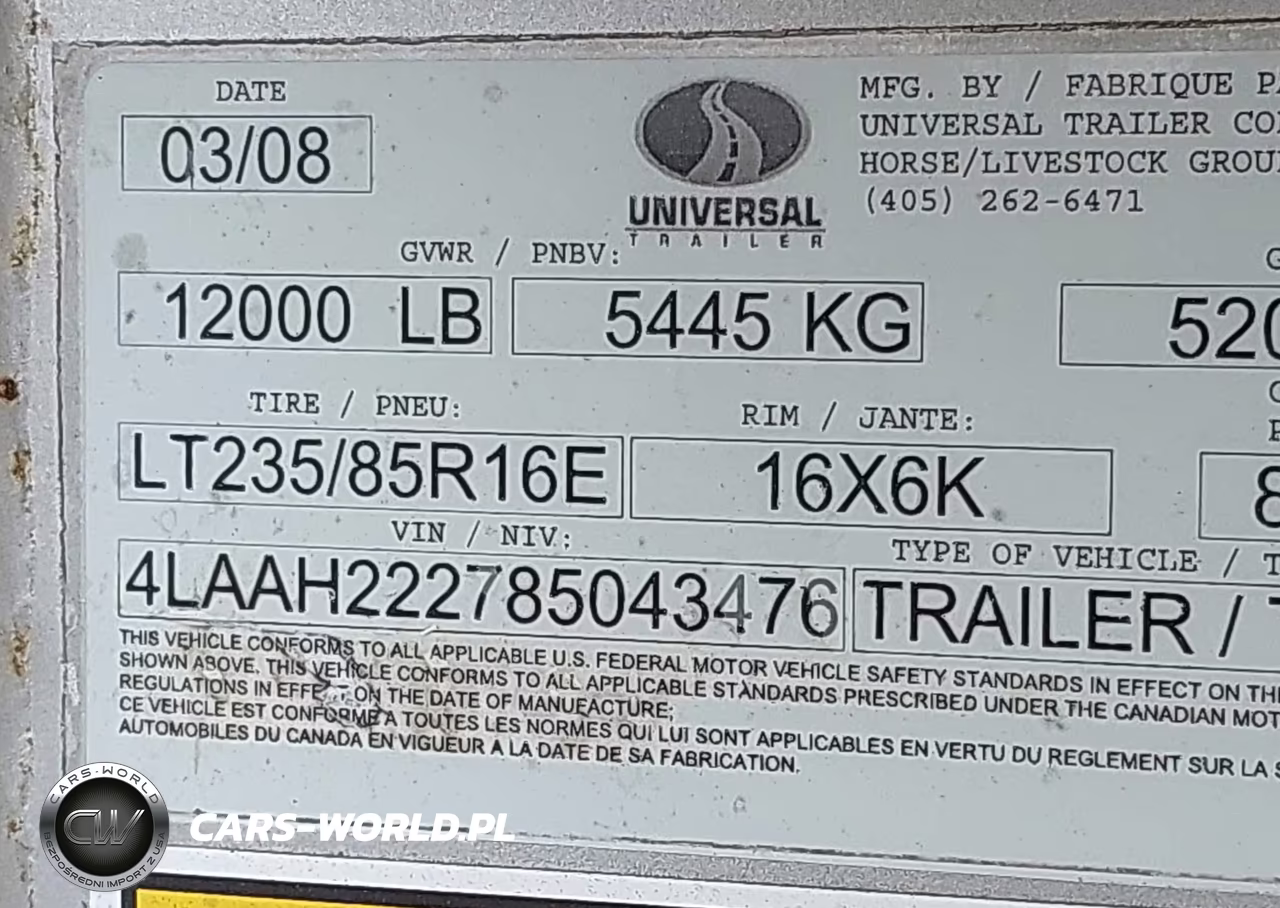2008 Exxiss Aluminum Trailers Unknown VIN:4LAAH222785043476 - 9