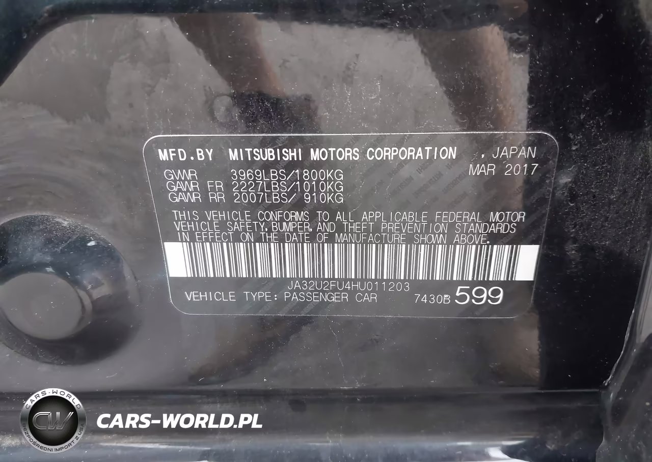 2017 Mitsubishi Lancer Es-Le VIN:JA32U2FU4HU011203 - 9