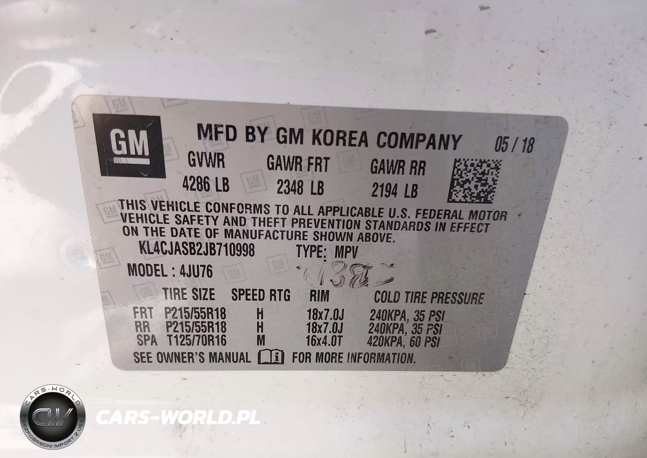 2018 Buick Encore Preferred VIN:KL4CJASB2JB710998 - 9