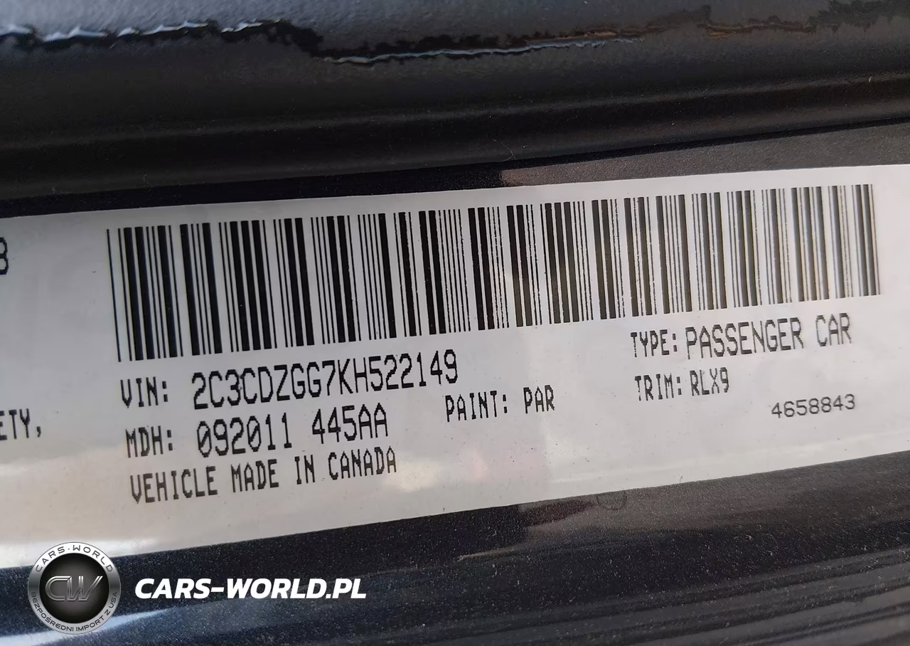 2019 Dodge Challenger Sxt Awd VIN:2C3CDZGG7KH522149 - 9