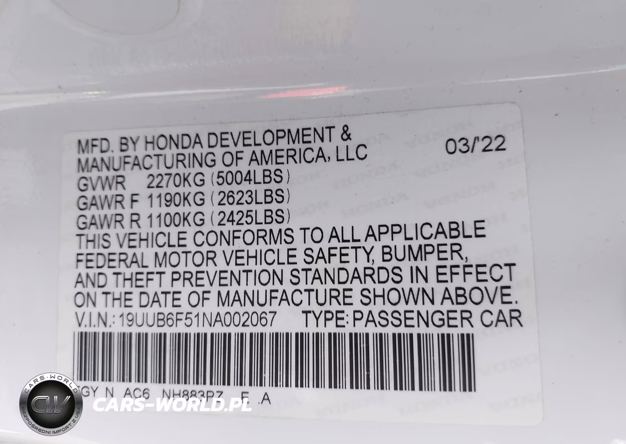 2022 Acura Tlx A-Spec Package VIN:19UUB6F51NA002067 - 9