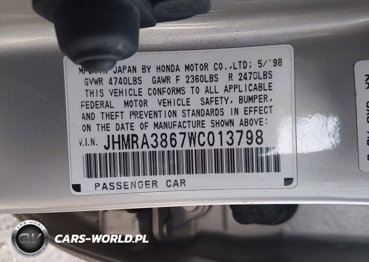 1998 Honda Odyssey Ex-Lx VIN:JHMRA3867WC013798 - 9