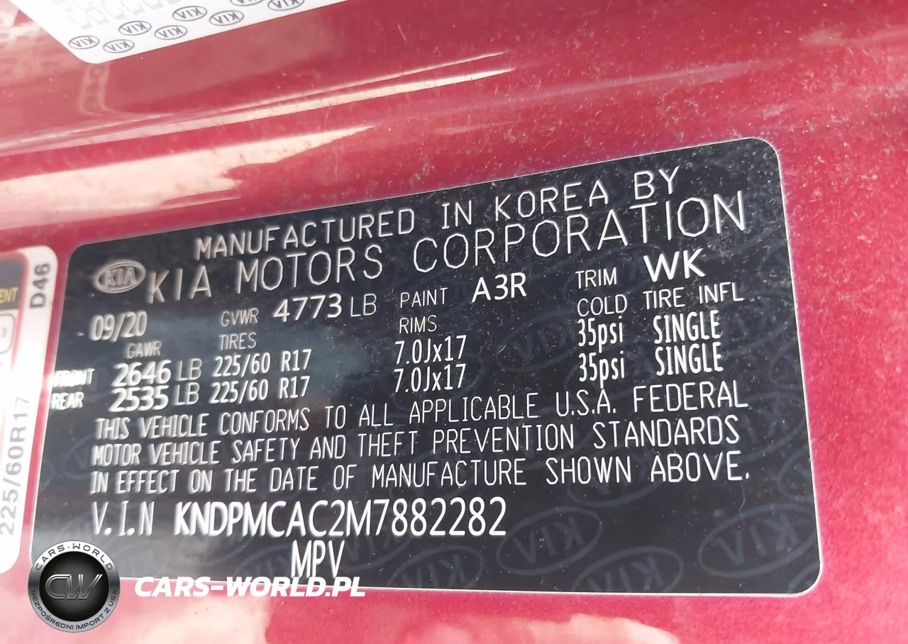 2021 Kia Sportage Lx VIN:KNDPMCAC2M7882282 - 9