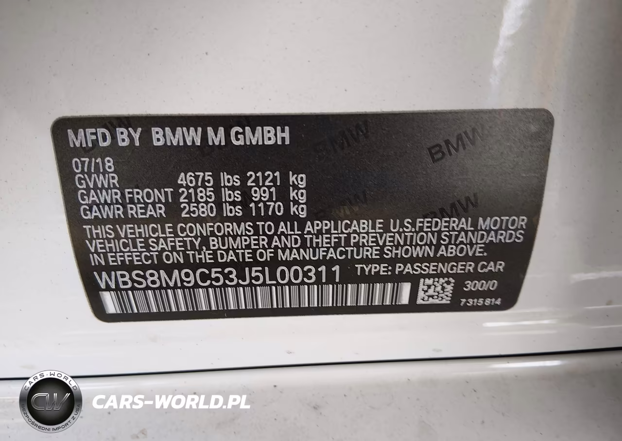 2018 BMW M3 VIN:WBS8M9C53J5L00311 - 9