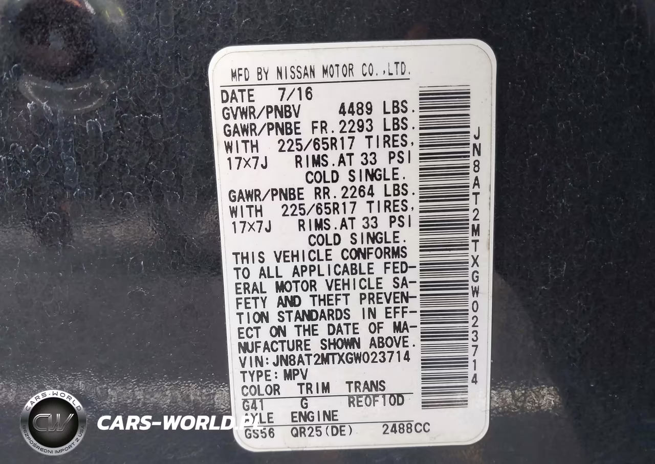 2016 Nissan Rogue Sv VIN:JN8AT2MTXGW023714 - 9