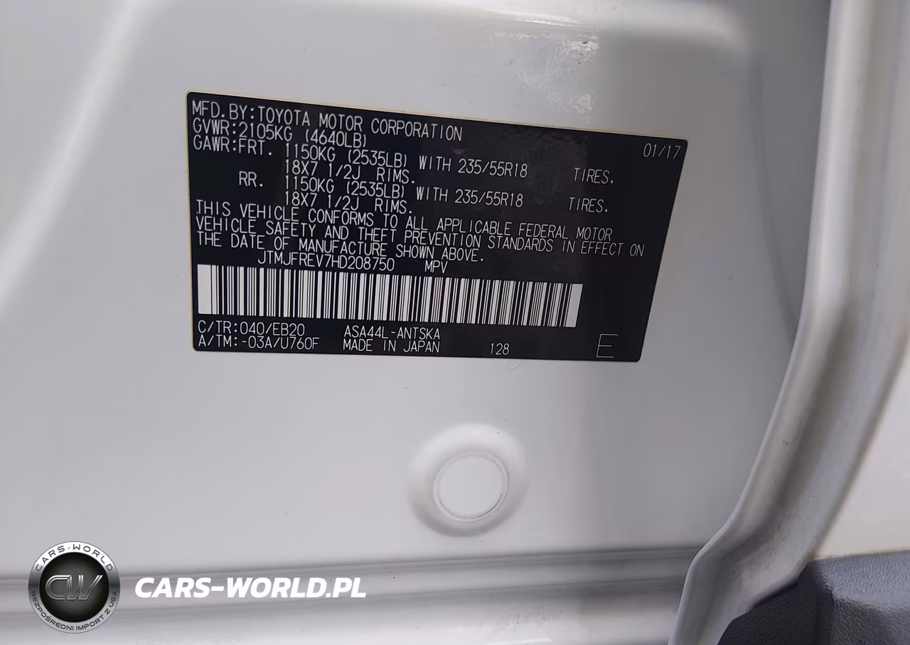 2017 Toyota Rav4 Se VIN:JTMJFREV7HD208750 - 9