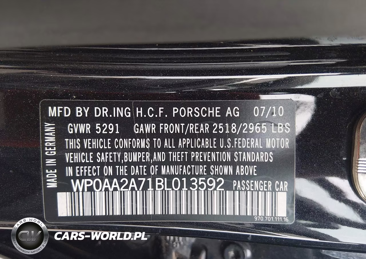 2011 Porsche Panamera 2 VIN:WP0AA2A71BL013592 - 9