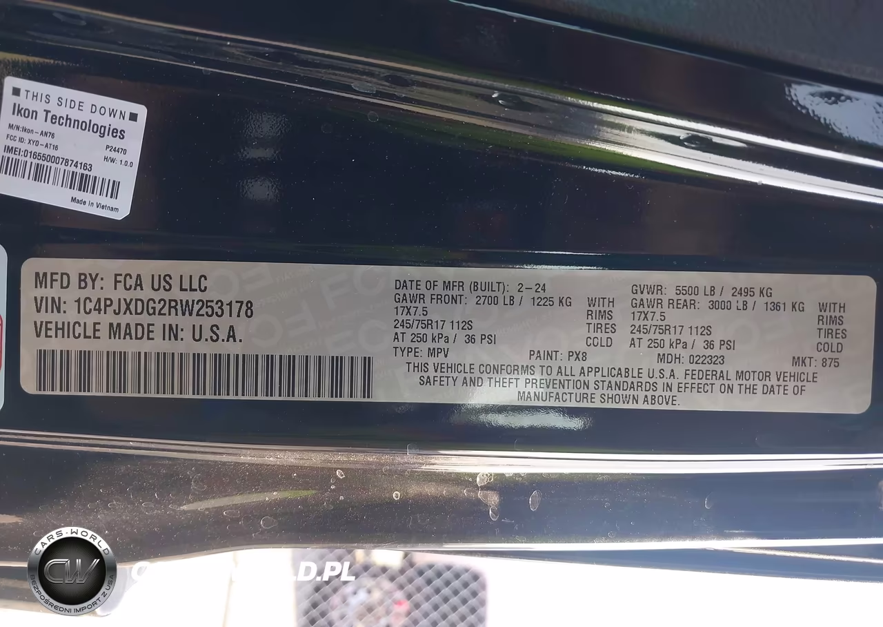 2024 Jeep Wrangler 4-Door Sport S 4X4 VIN:1C4PJXDG2RW253178 - 9