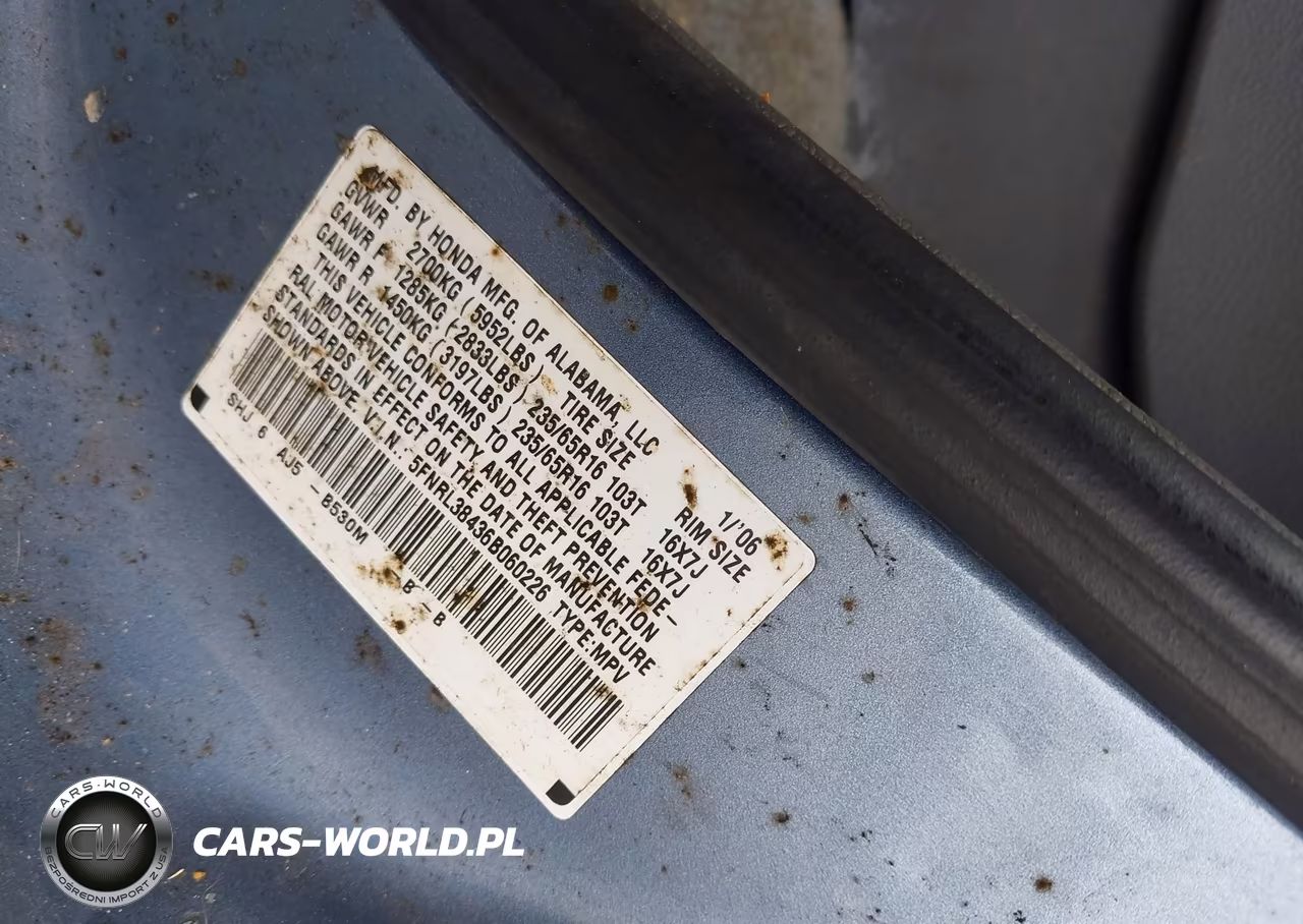 2006 Honda Odyssey Ex VIN:5FNRL38436B060226 - 9