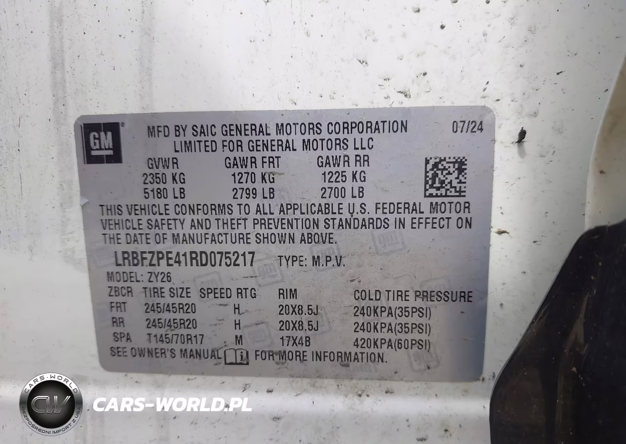 2024 Buick Envision Sport Touring Awd VIN:LRBFZPE41RD075217 - 9