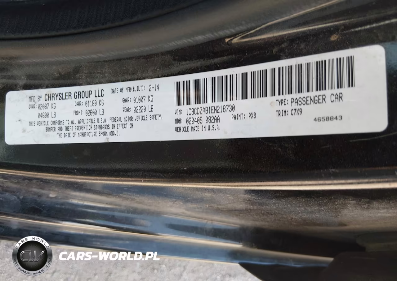 2014 Dodge Avenger Se VIN:1C3CDZAB1EN218730 - 9