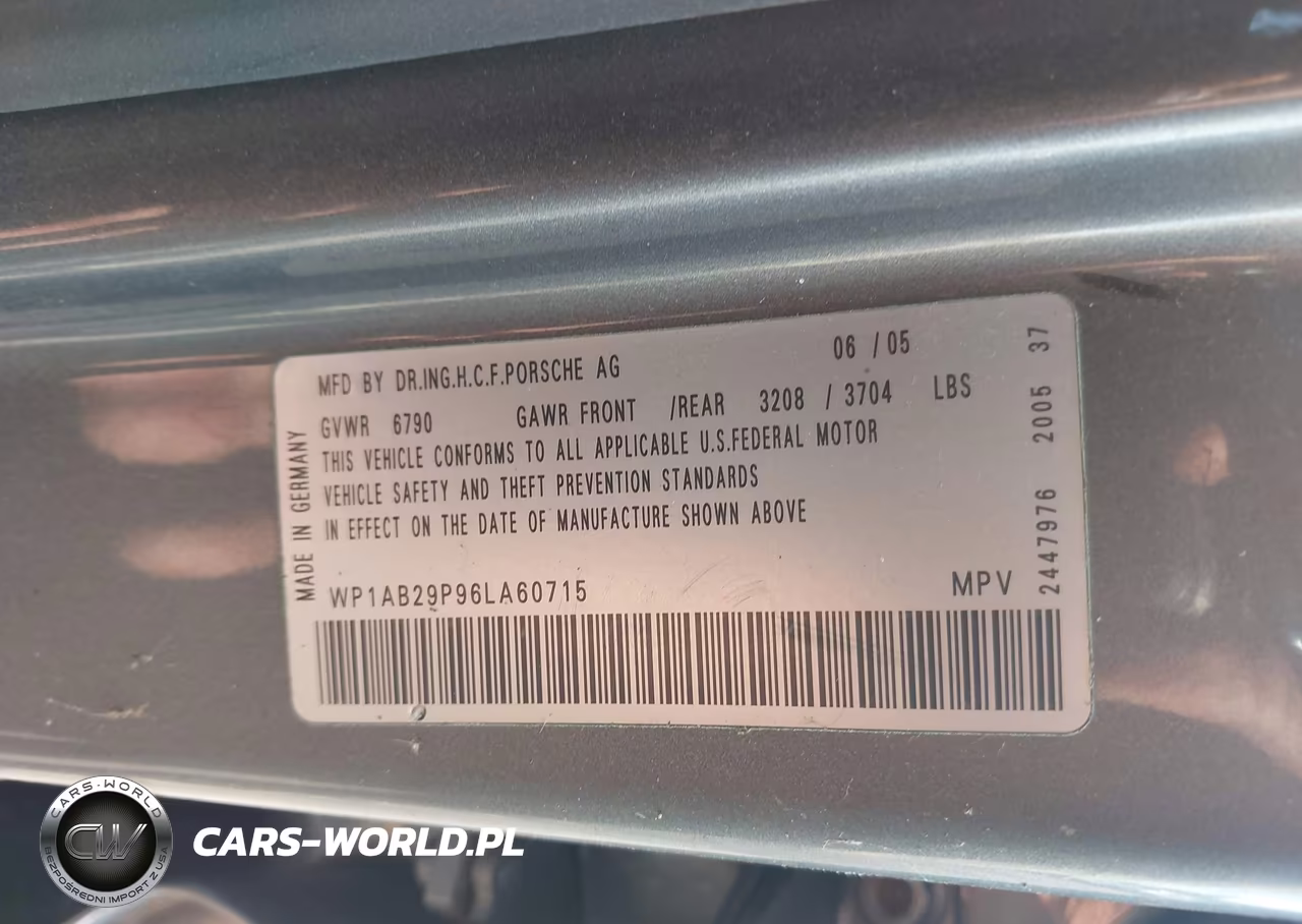 2006 Porsche Cayenne S-S Titanium Edition VIN:WP1AB29P96LA60715 - 9