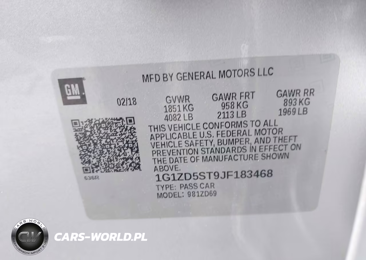 2018 Chevrolet Malibu Lt VIN:1G1ZD5ST9JF183468 - 9