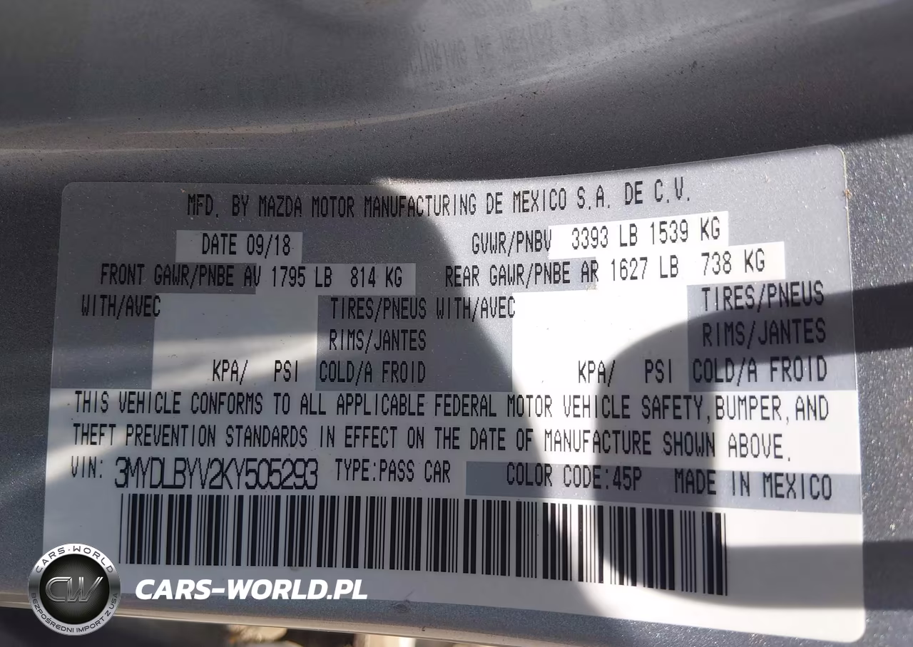 2019 Toyota Yaris Le VIN:3MYDLBYV2KY505293 - 9