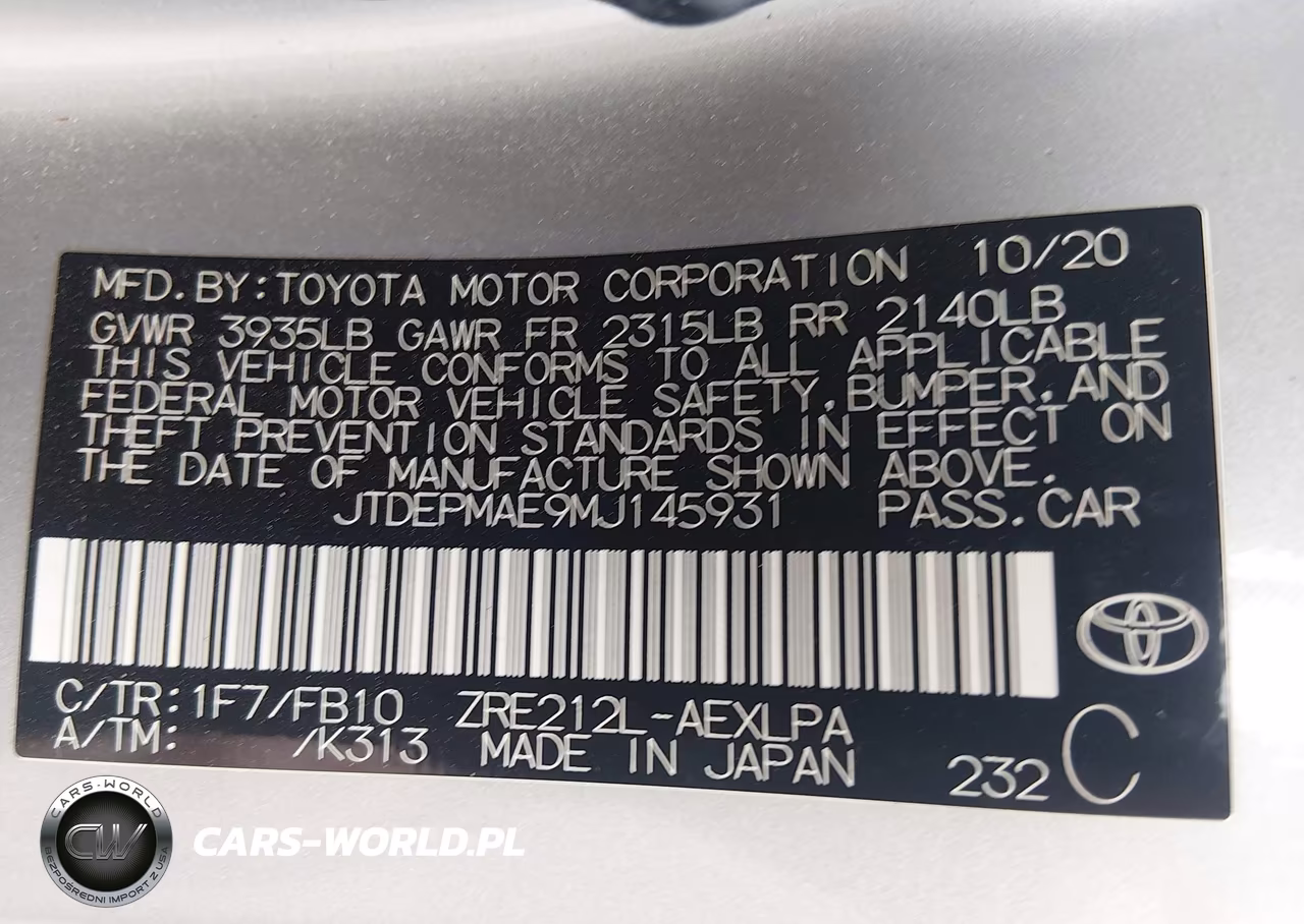 2021 Toyota Corolla Le VIN:JTDEPMAE9MJ145931 - 9