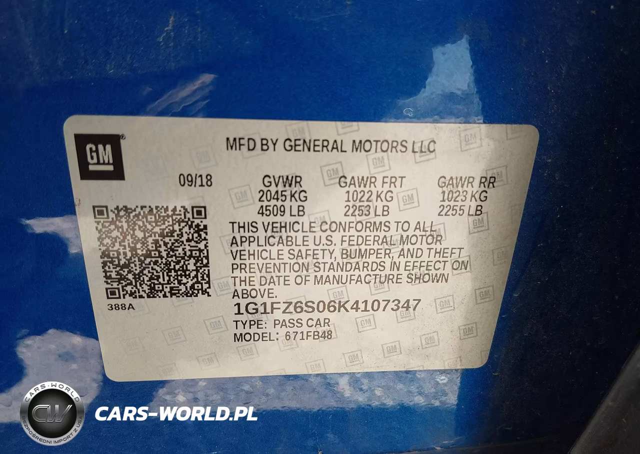 2019 Chevrolet Bolt Ev Premier VIN:1G1FZ6S06K4107347 - 9