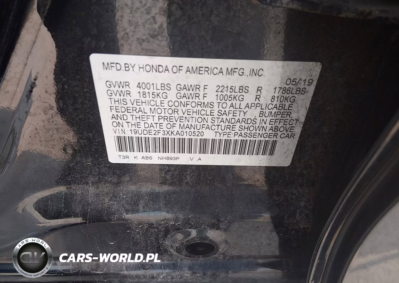 2019 Acura Ilx Standard VIN:19UDE2F3XKA010520 - 9