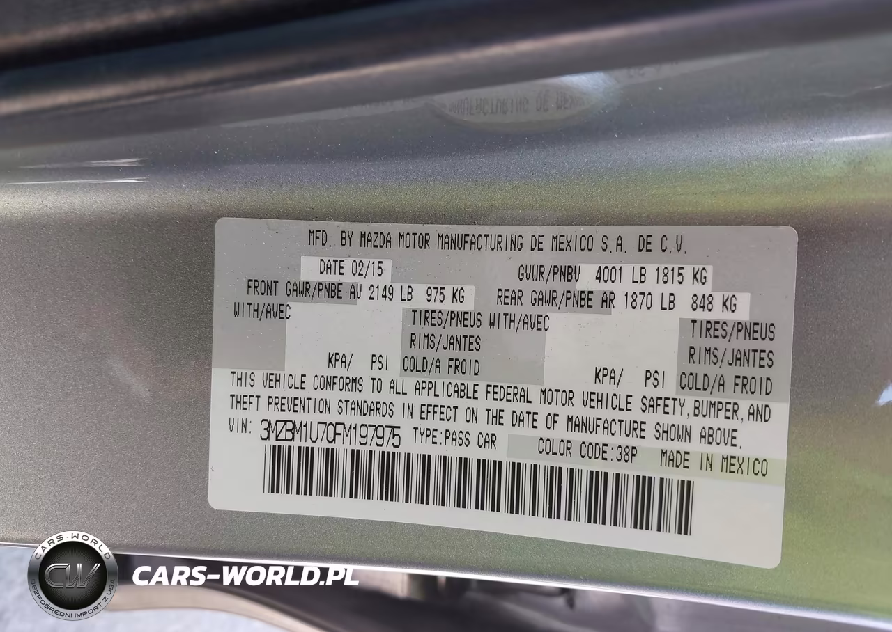 2015 Mazda Mazda3 I Sport VIN:3MZBM1U70FM197975 - 9