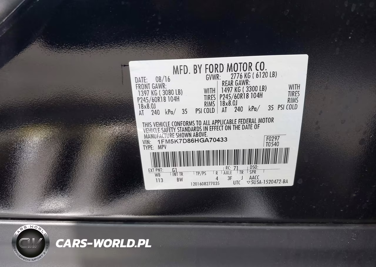 2017 Ford Explorer Xlt VIN:1FM5K7D86HGA70433 - 9