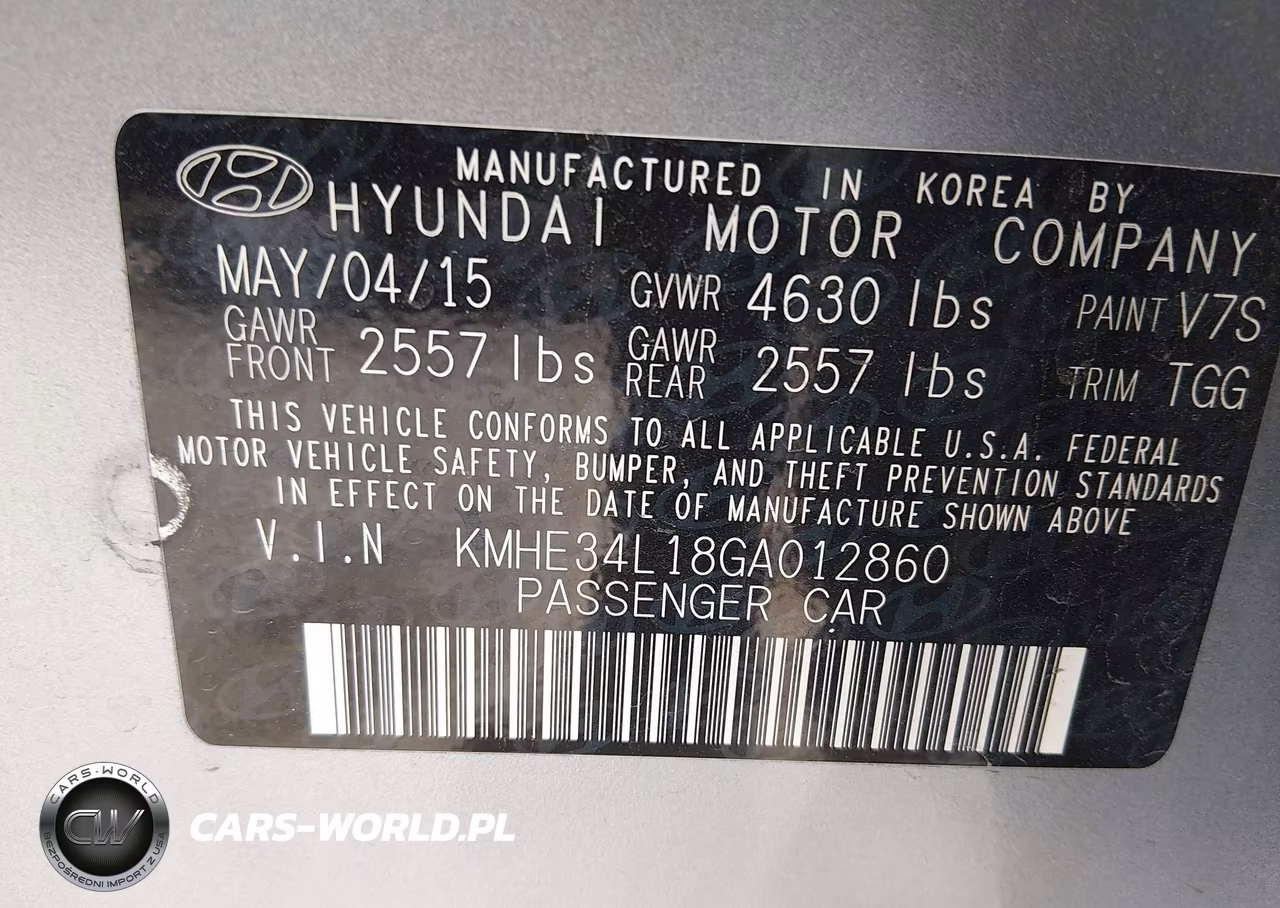 2016 Hyundai Sonata Hybrid Limited VIN:KMHE34L18GA012860 - 9