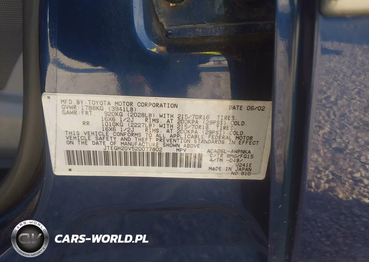 2002 Toyota Rav4 VIN:JTEGH20V520077802 - 9