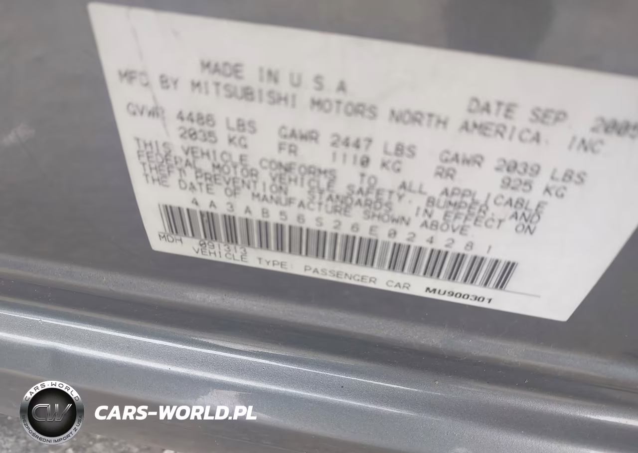 2006 Mitsubishi Galant Ls VIN:4A3AB56S26E024281 - 9