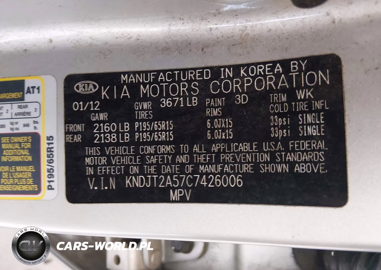 2012 Kia Soul VIN:KNDJT2A57C7426006 - 9