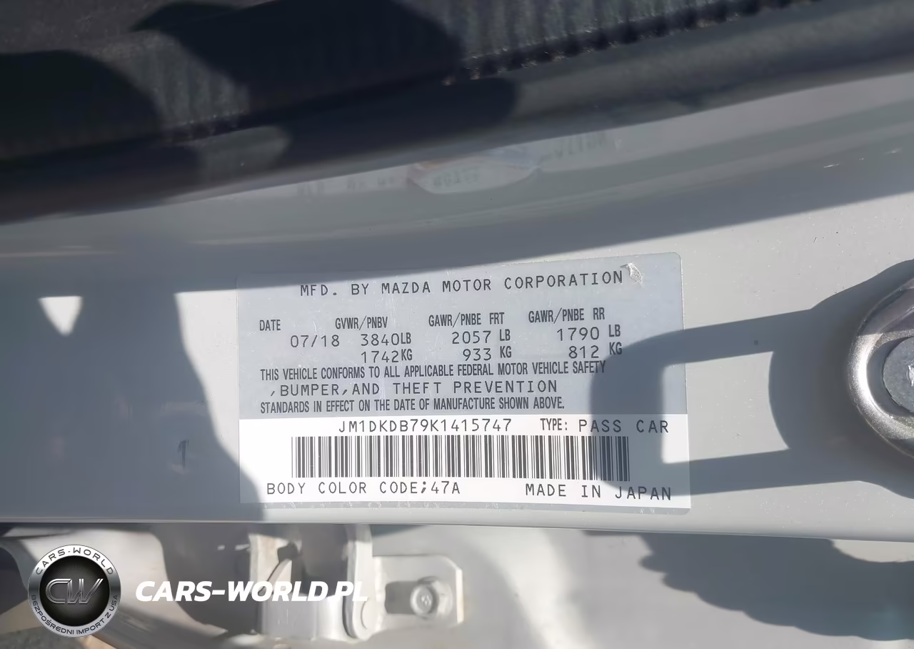 2019 Mazda Cx-3 Sport VIN:JM1DKDB79K1415747 - 9