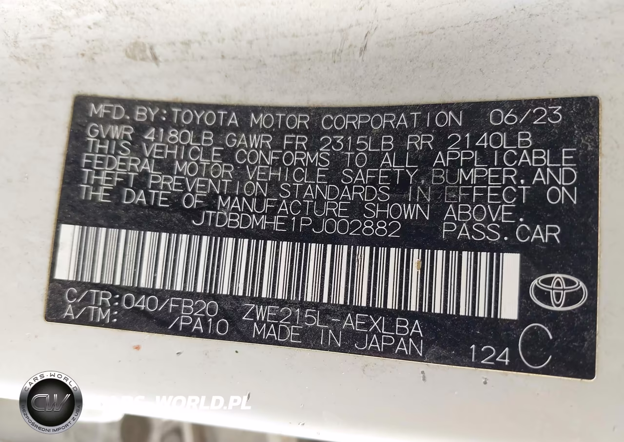 2023 Toyota Corolla Hybrid Le VIN:JTDBDMHE1PJ002882 - 9