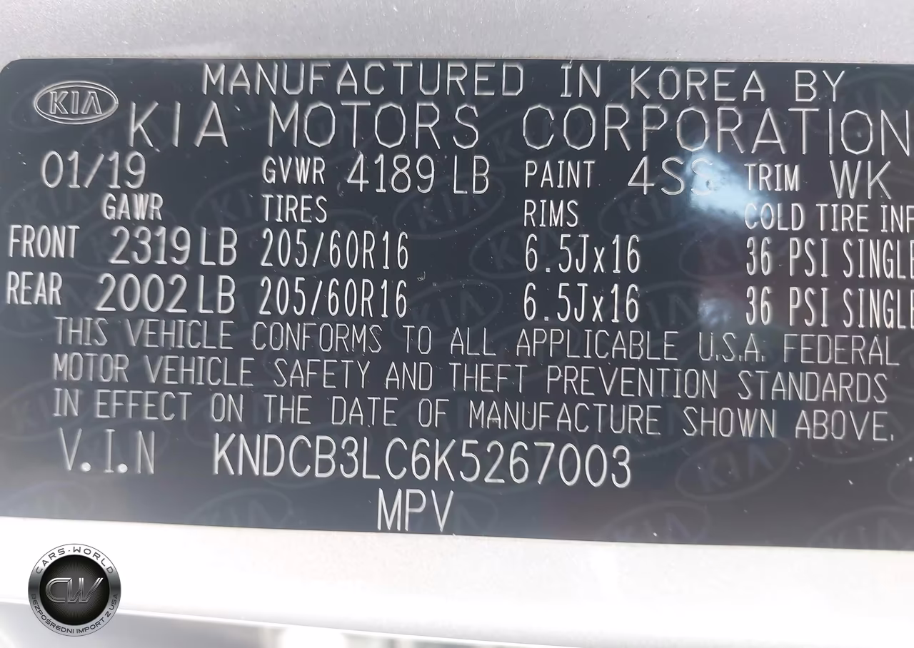 2019 Kia Niro Lx VIN:KNDCB3LC6K5267003 - 9