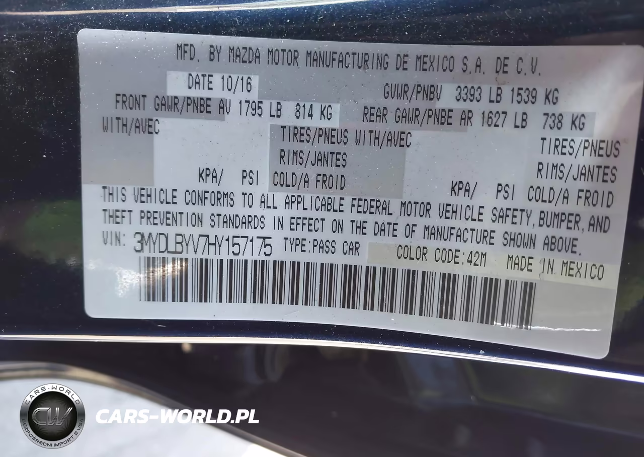 2017 Toyota Yaris Ia VIN:3MYDLBYV7HY157175 - 9