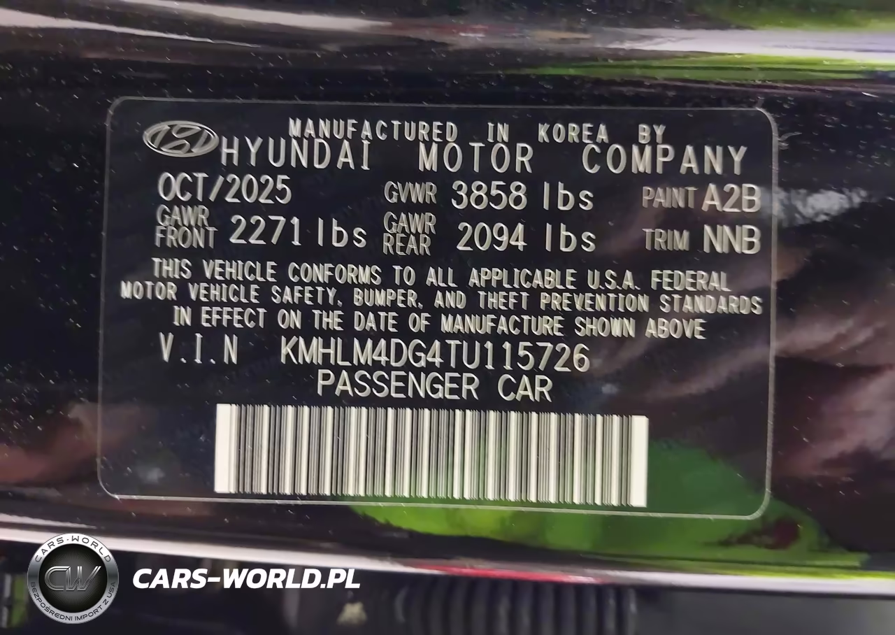2026 Hyundai Elantra Sel Sport VIN:KMHLM4DG4TU115726 - 9